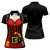 Maxcorners Red Corset Pirate Costume Skull Belt Golf Shirt, Women’s Golf Polo, Ladies Golf Tops, Printed Golf Shirt LM1507