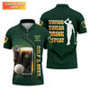 Maxcorners Swing Swear Drink Repeat Golf And Beer St Patrick's Day Green Golf Tops For Men, Golf Shirts For Men