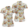 Maxcorners Surfing Santa Tropical Christmas Golf Polo Shirt, Golf Shirts For Women, Women's Golf Apparel LM1507