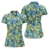 Maxcorners Funny Tropical Beer Bottle Pattern Golf Polo Shirt, Golf Tops For Women, Performance Golf Shirt LM1507