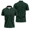 Maxcorners Dark Stout Beer St Patrick's Day Green Shamrock Golf Shirt, Polo Shirts For Men, Golf Shirts For Men
