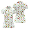 Maxcorners 19th Hole Cocktail Drinks Pattern Golf Shirt, Women’s Golf Polo, Golf Shirts For Women LM1507