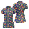 Maxcorners Western Cowboy Golf Shirt, Desert Cactus Horseshoe Pattern, Golf Shirt For Women LM1507