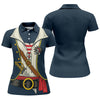 Maxcorners Funny Pirate Costume Hawaiian Golf Shirt, Women's Golf Tops, Ladies Golf Shirts LM1507