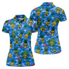 Maxcorners Pineapple Skull Island Ocean Hawaiian Golf Shirt, Hawaiian Golf Shirt, Golf Tops For Women LM1507