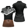 Maxcorners Personalized Dark Skin Beer Belly Golf Polo Shirt, Womens Golf Tops, Ladies Golf Shirt LM1507