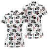 Maxcorners Golf Cart Girls Pattern Golf Polo Shirt, Ladies Golf Shirt, Women's Golf Apparel LM1507