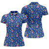 Maxcorners Surfing Alien Space Galaxy Hawaiian Golf Shirt, Golf Shirts For Women, Performance Golf Shirt LM1507