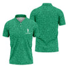 Maxcorners Shamrock Beer Lucky Four Leaf Clover St Patrick Day Golf Shirt, Polo Shirts For Men, Golf Gift For Men