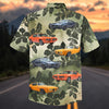 Maxcorners Personalized Classic Pontiac GTO Car Tropical Leaf Olive Green Hawaiian Shirt