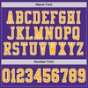 Maxcorners Custom Purple Gold-White Mesh Authentic Football Jersey LM2605