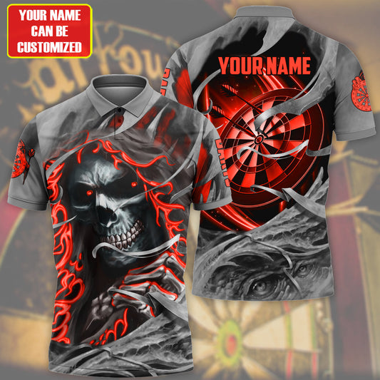 Maxcorners Reaper Darts All Over Printed Personalized Name Unisex 3D Shirt ( More Color Options )