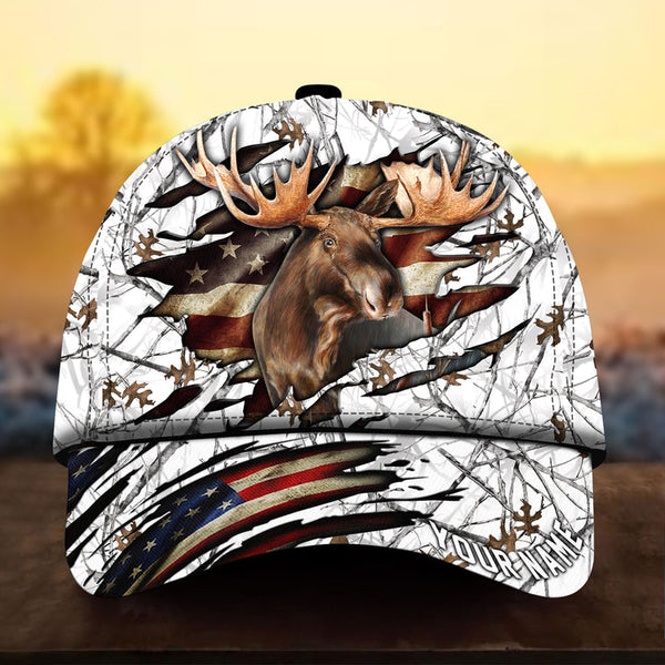 Maxcorners Colorful Premium Loralle Hunting Deer Personalized Hats 3D Multicolored