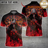 Maxcorners Darts Flame Grim Reaper Dartboard Multicolor Customized Name, Team Name 3D Shirts