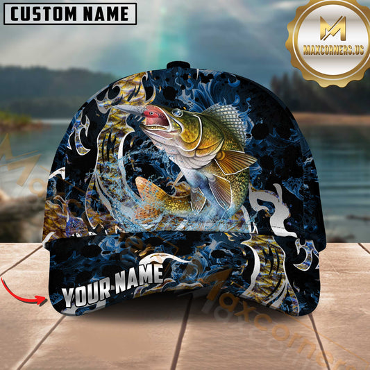 Maxcorners Fishing Jumping Ocean Splash Personalized 3D Cap (7 Breeds)