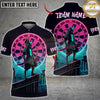 Maxcorners Darts Neon Samurai Dartboard Cityscape Multicolor Customized Name, Team Name 3D Shirts