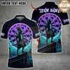 Maxcorners Darts Neon Samurai Dartboard Cityscape Multicolor Customized Name, Team Name 3D Shirts