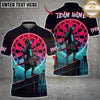 Maxcorners Darts Neon Samurai Dartboard Cityscape Multicolor Customized Name, Team Name 3D Shirts