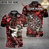 Maxcorners Dart Cupid Valentine Heart Rose Design Multicolor Customized Name, Team Name 3D Shirts