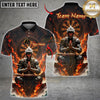 Maxcorners Darts Fire Monkey King Dartboard Multicolor Customized Name, Team Name 3D Shirts