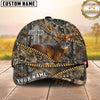 Maxcorners Zipper Reveal Whitetail Deer Personalized Hat 3D Printed Multicolor
