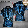 Maxcorners Darts Golden Fire Dragon Dartboard Design Multicolor Customized Name, Team Name 3D Shirts