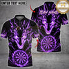 Maxcorners Darts Golden Fire Dragon Dartboard Design Multicolor Customized Name, Team Name 3D Shirts