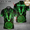 Maxcorners Darts Golden Fire Dragon Dartboard Design Multicolor Customized Name, Team Name 3D Shirts