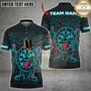 Maxcorners Darts Angry Dartboard Neon Style Multicolor Customized Name, Team Name 3D Shirts