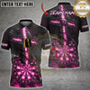 Maxcorners Darts Flaming Skull Customized Name, Team Name 3D Shirt (4 Colors)
