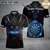 Maxcorners Darts Black Demon Flame Dartboard Multicolor Customized Name, Team Name 3D Shirts