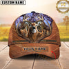 Maxcorners Buck Hunter Leather Zip Hunting Personalized Hat 3D Printed Multicolor