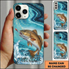 Maxcorners Ethereal Deep Water Waves Design Custom Name Fishing Phone Case