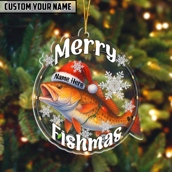 Maxcorners Fishing Customized Acrylic Ornament For Fishing Lovers