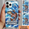 Maxcorners Fishing Phone Case Patriotic Flag Artwork Custom Name Phone Case