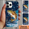 Maxcorners Fishing Phone Case Dynamic Water Motion Custom Name Phone Case