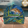 Maxcorners Abstract Water Flow Custom Name Fishing Cap