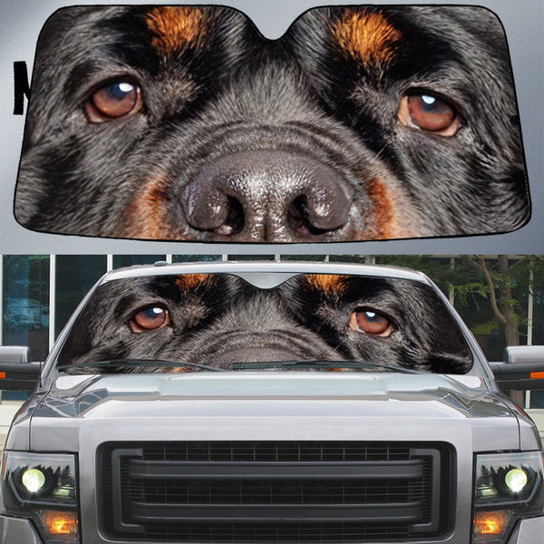 Maxcorners Rottweiler's Eyes Beautiful Dog Eyes Car Sun Shade Cover Auto Windshield Protector