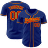 Maxcorners Custom Royal Red-Gold Authentic Baseball Jersey LM2605