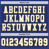 Maxcorners Custom Royal White-Yellow Mesh Authentic Football Jersey LM2605