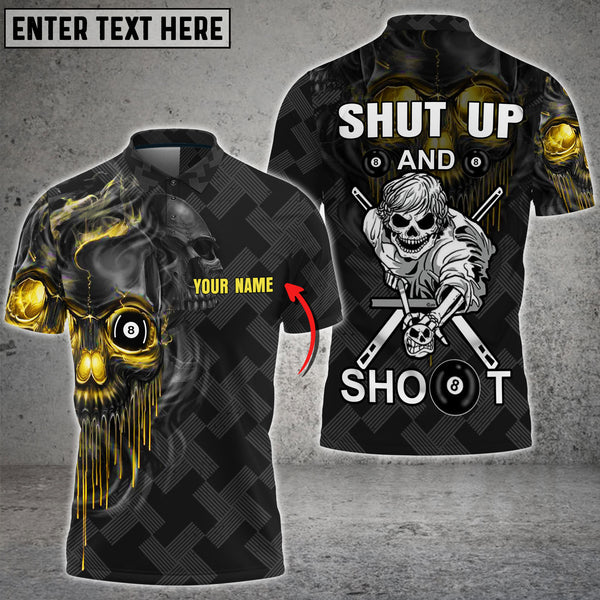 Maxcorners Pool Shut Up And Shoot Personalized Unisex Shirt