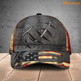 Maxcorners  Fishing hat United States Hook print Cap