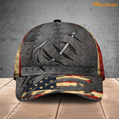 Maxcorners  Fishing hat United States Hook print Cap