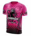 Maxcorners Cornhole Cares for Cancer Awareness Jersey Guy Jersey LM1009
