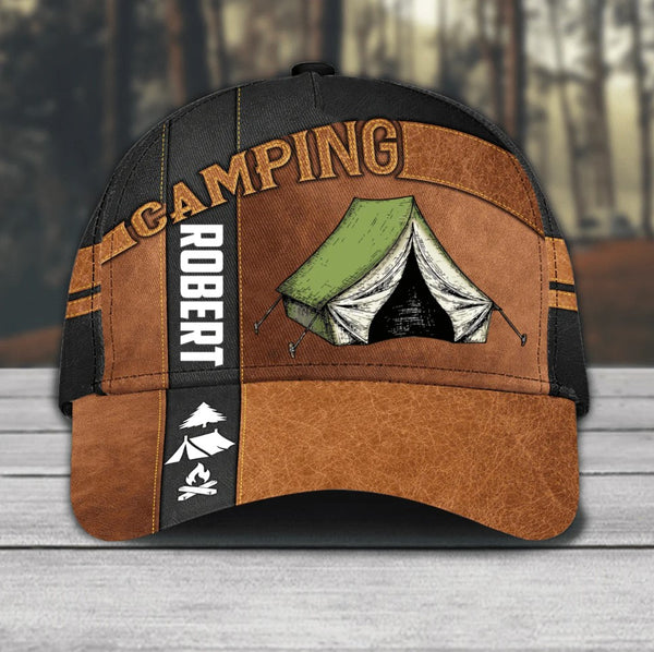 Maxcorners Personalized Camping Classic Cap for Family Camping