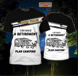 Maxcorners Personalized Funny Camping Shirt For Man And Women, Retirement Camping Shirt, 3D All Over Print Shirt For Camping