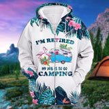 Maxcorners I'm Retired My Job Is To Go Camping All Over Print 3D
