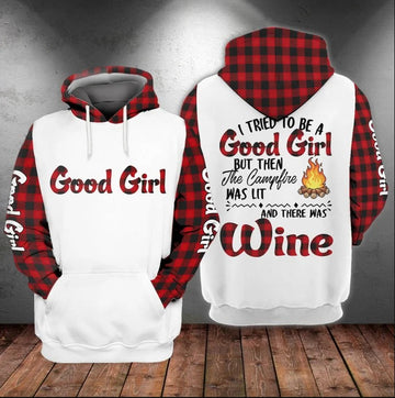 Maxcorners Good Girl Wine Camping All Over Print 3D