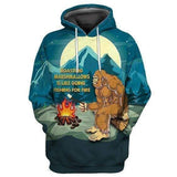 Maxcorners Camping Chill Bigfoot Shirt All Over Print 3D