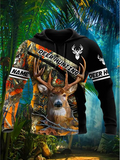 Maxcorners Customized Name Deer Hunting Orange 3D Shirt